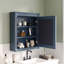 Meuble de salle de bain mural avec miroir et étagères ajustables-341879937