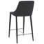 Tabouret de comptoir en similicuir de style moderne avec structure en fer chromé Bohy-1586220916