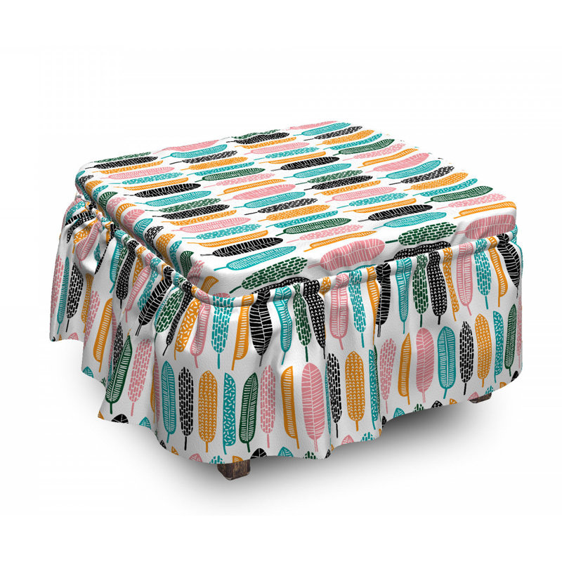 Box Cushion Ottoman Slipcover