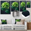 Élégant emblème vert gris hortensia, art mural hydrangées-538522014-538522015