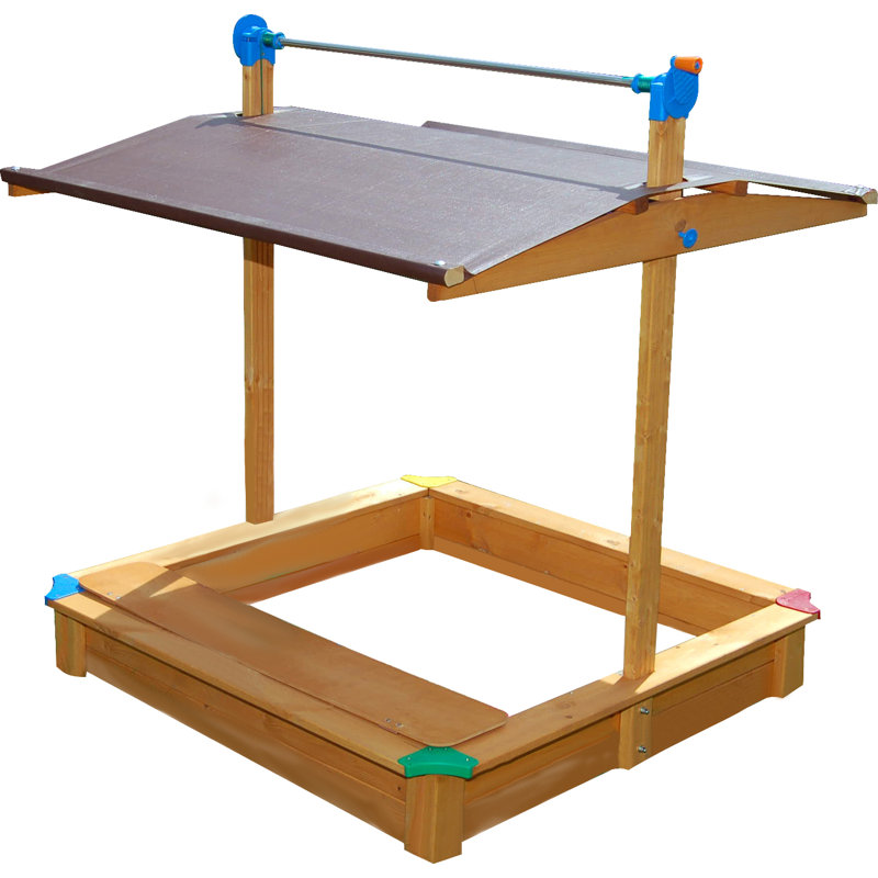Exaco 44'' Solid Wood Sandbox