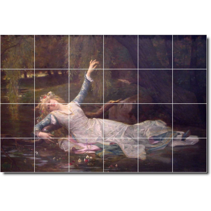 Carreau de céramique décorative 36 po x 24 po 6 po x 6 po, Mythologie 01229
