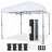 12 Ft. W X 12 Ft. D Metal Pop-Up Canopy with One-Push-To-Lock Setup Mechanism-66607936