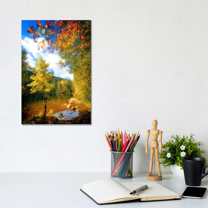 Fall Framing by Philippe Sainte-Laudy - Print on Canvas, Wrapped Canvas, 20.32 cm H x 30.48 cm W