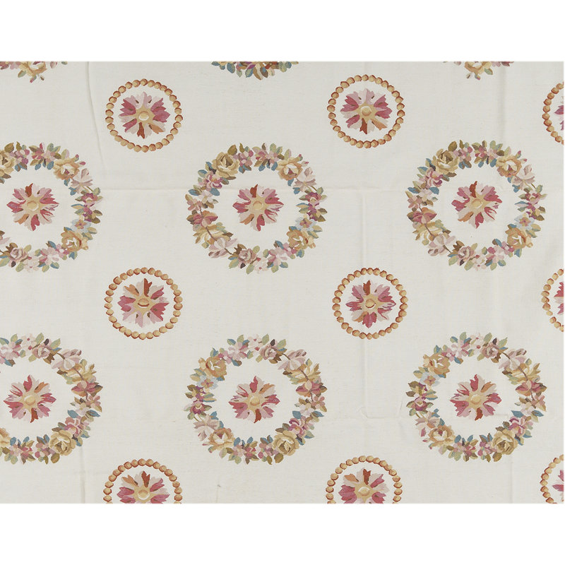 Tapis beige et beige noué à la main de haute qualité