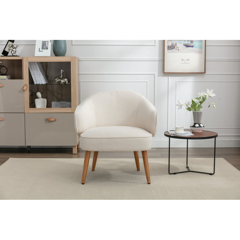 Parkin Upholstered Accent Chair, White
