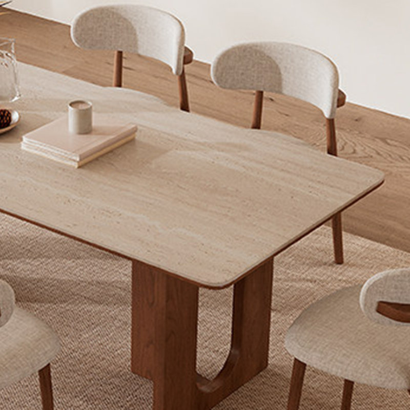 Table de salle à manger élégante et élégante, H 29,52 po x L 55,11 po x l 31,49 po
