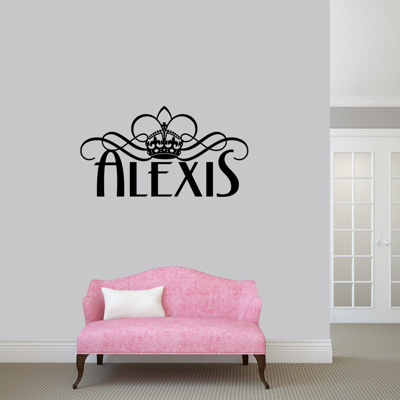 Text & Numbers Wall Decal, Black, Yes