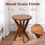 Table de bout ronde en bois à pieds croisés avec plateau lisse et base robuste à quatre pieds Jahey-863706210-855051748