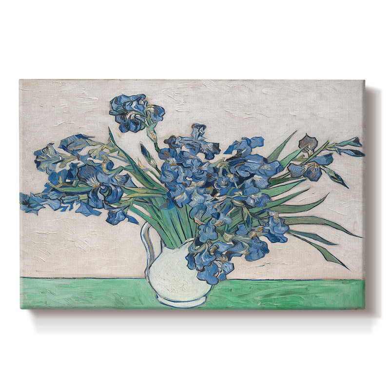 Irises-Vincent van Gogh-Toile tendue avec châssis-1890, 12 x 18