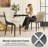 Modern Faux  Leather Upholstered Dining Chairs Wingback Side Chairs With Metal Legs-1837897107-1839904050