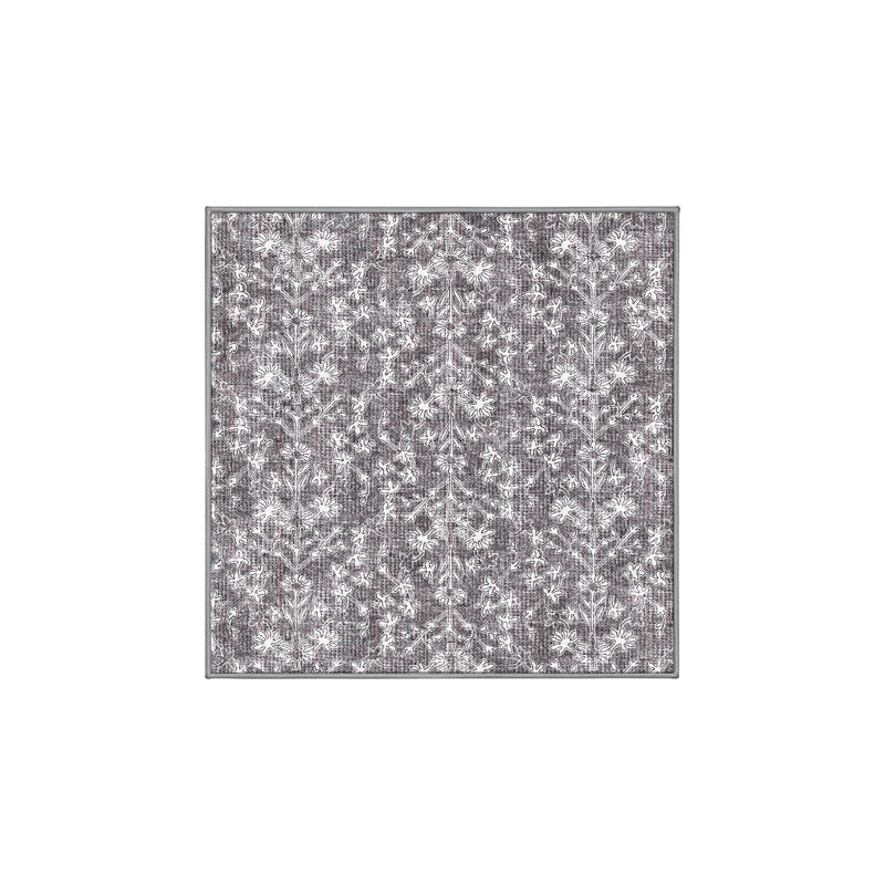 Ameswood Washable Floral Indoor Rug, Square 3'