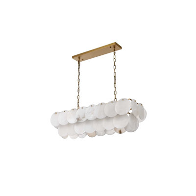 Lustre albâtre de 36 pouces Ikeny
