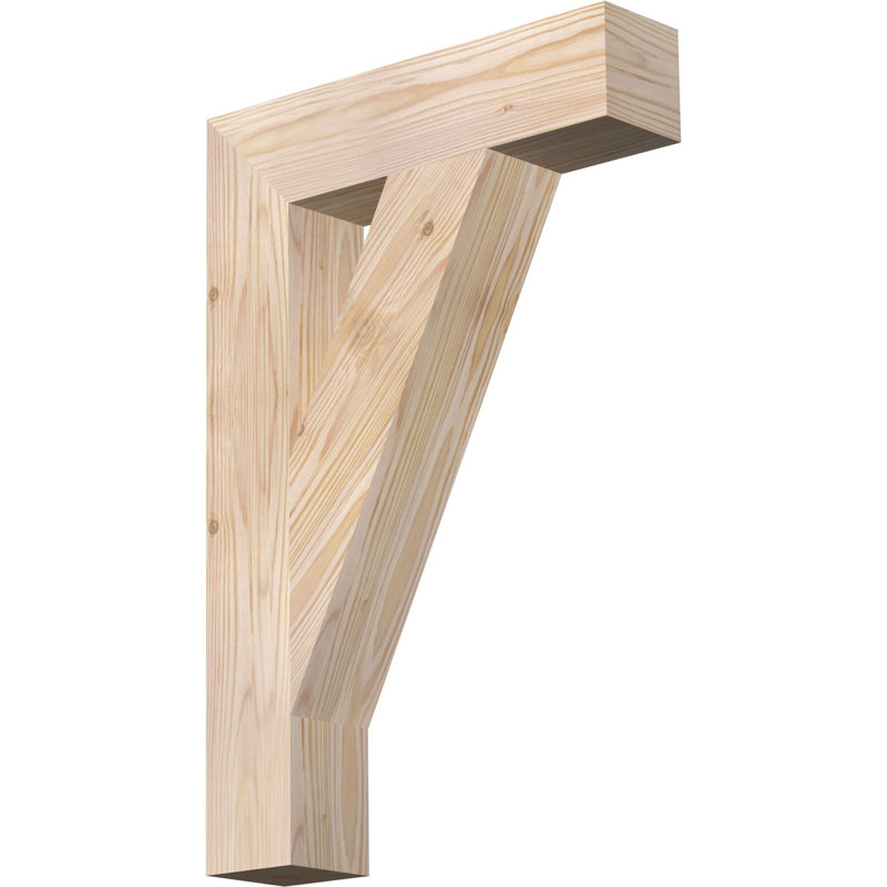 Support de bloc traditionnel, Douglas (lisse), H 24 po x l 4 po x P 16 po