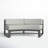 Georgie 69.33'' Wide Curved Aluminum Loveseat with Sunbrella® Cushions-98127617