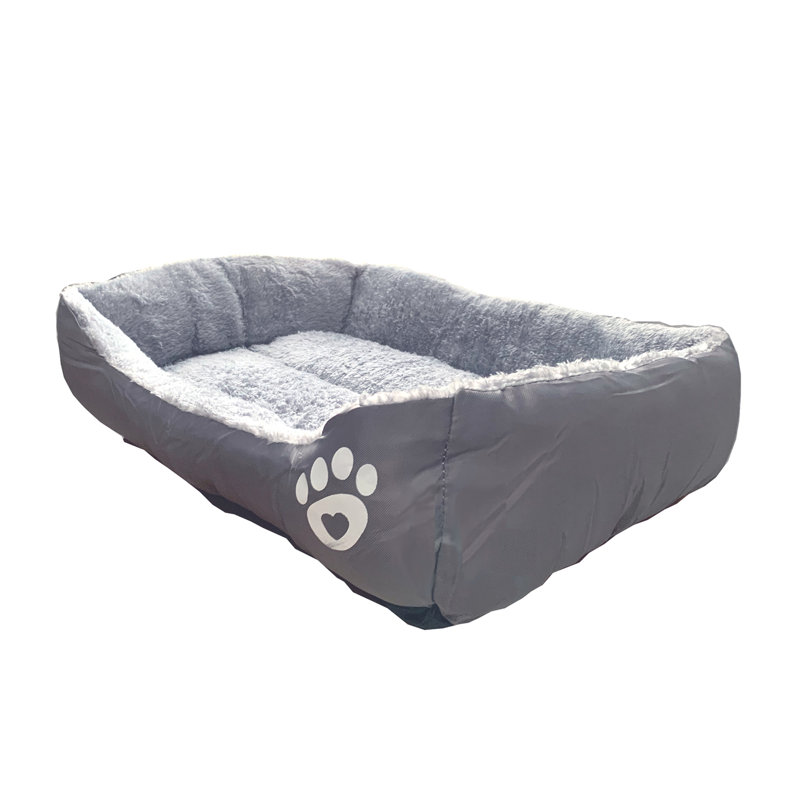 Lit pour chien Spade Grey, Moyen (l 23 po x P 18 po x H 5,5 po), gris