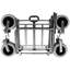 Chariot pliant 3 en 1 avec banquette - capacité de 500 lb, pneus de plage 9 po x 4 po pour le camping et la plage-114400052