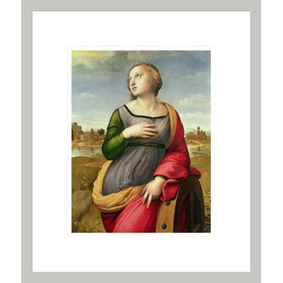 «St. Catherine of Alexandria» par Raphael, impression giclée encadrée