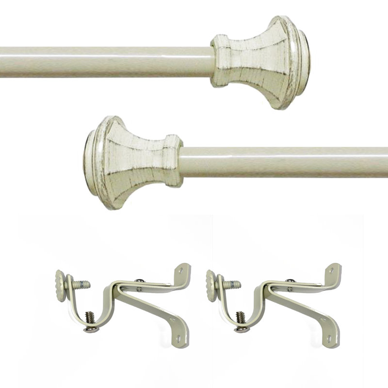 Tringle à rideaux simple Solomon, l 86 po