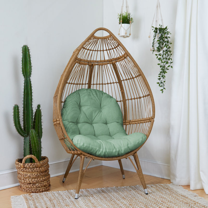 Seat Egg Chair Cushion, Sage