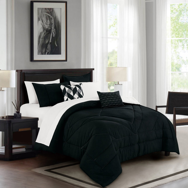 Yinah Luxury 9-piece Complete Bed-in-a-bag Set, King Comforter + 8 Additional Pieces