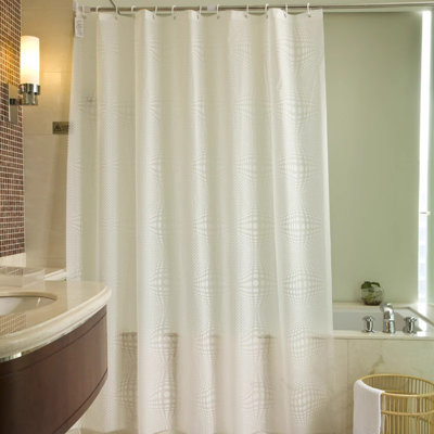 Rideau de douche avec crochets inclus