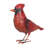 Metal Tall Cardinal Statue