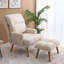 Ensemble de chaises d'appoint modernes avec repose-pieds-1299276905