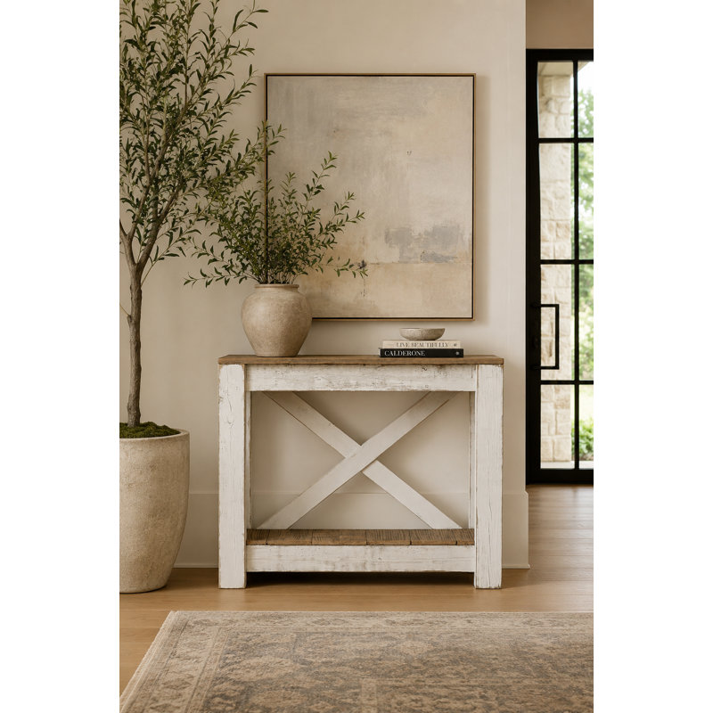 Fegan 36'' Solid Wood Console Table
