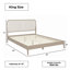 Structure de lit tête de lit William King-348203581