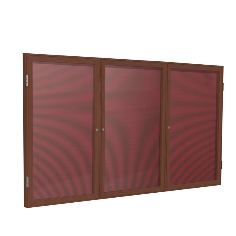 Plaque d’armoire fermée, H 48 po x l 96 po x P 2,25 po, Chêne, Bourgogne