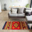 Tapis rouge tissé à la main Aggy