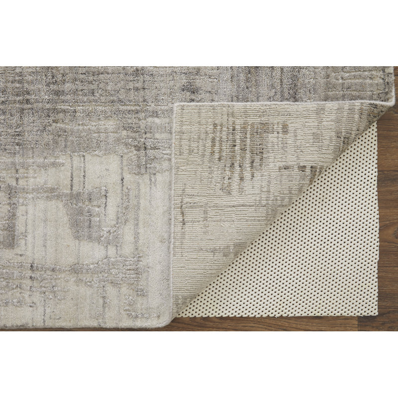 Eastfield Abstract Area Rug in Gray, Rectangle 9' x 12'