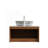 30" Bathroom Vanity&Sink, Floating Plywood Storage Cabinet, Twill Double Doors With Metal Trim, Marble Pattern Ceramic Vessel Basin&Carrara White Sintered Stone Top, Brown Oak Woodgrain Color-465914934-465914930
