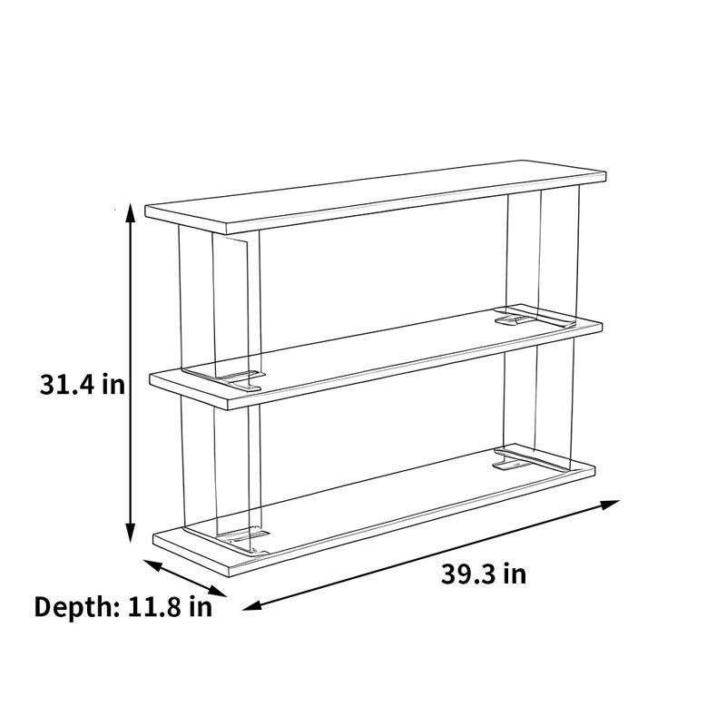 Une belle et grande bibliothèque, (3 Shelves) 31.40"H x 39.30"W x 11.80"D