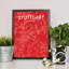 Stuttgart City Map - No Frame Print-379174180