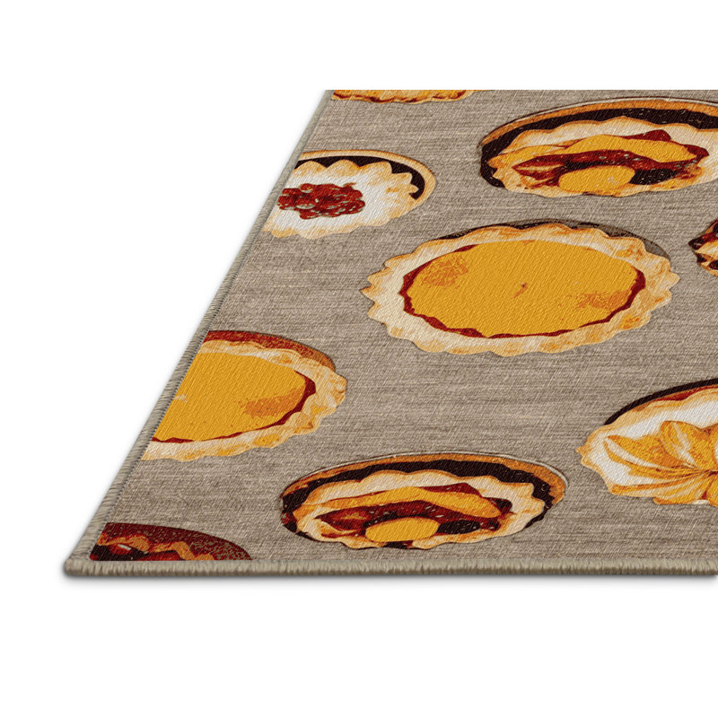 Washable Fruit Based Desserts Desserts Area Rug, Rectangle 5' x 8'