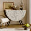 Retro style semicircle storage decorative cabinet