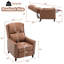 Fauteuil inclinable manuel en cuir véritable de 30 po de largeur-1692770432