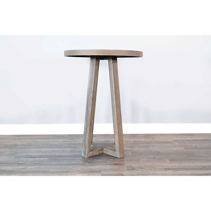  Mia Round Pub Height Bar Table, Wheat, 42" H x 32" L x 32" W