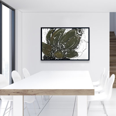 " Abstract Flower With Paint Splash "