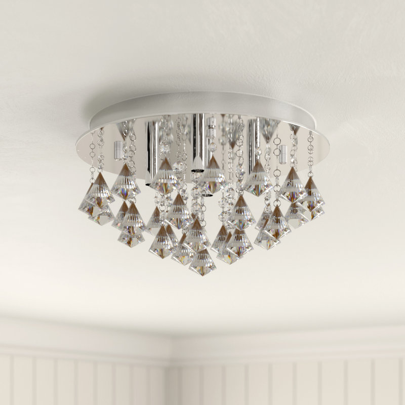 Darcy Crystal LED Flush Mount