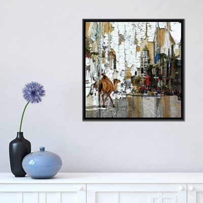 Reproduction d’art sur toile tendue en mode mixte de ville