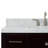 Cambridge Single Bathroom Vanity with Carrara Marble Top-88398706