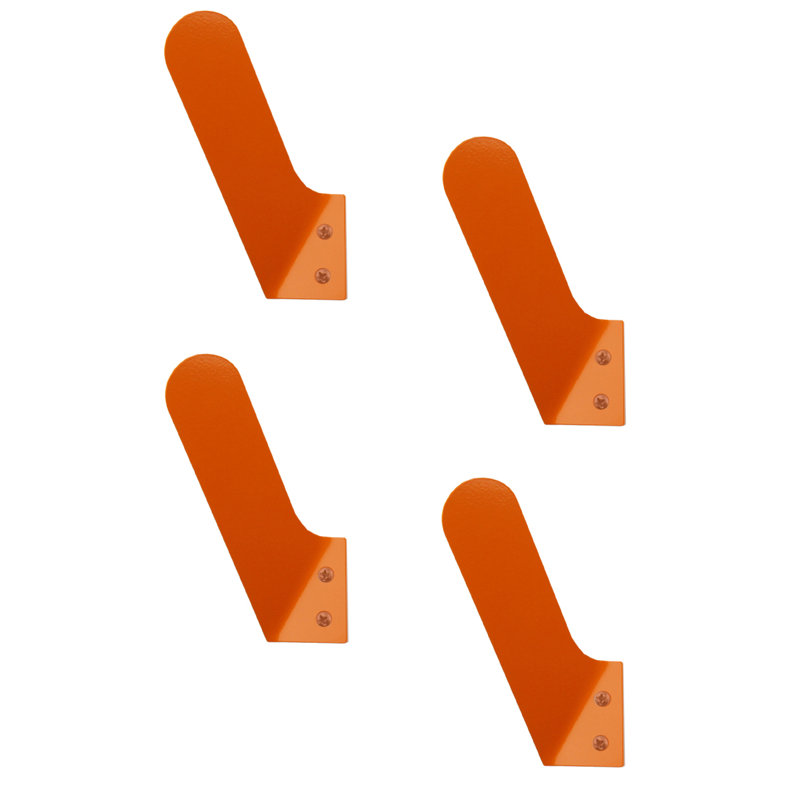 Small Wall Mounted Hook, Burnt Orange