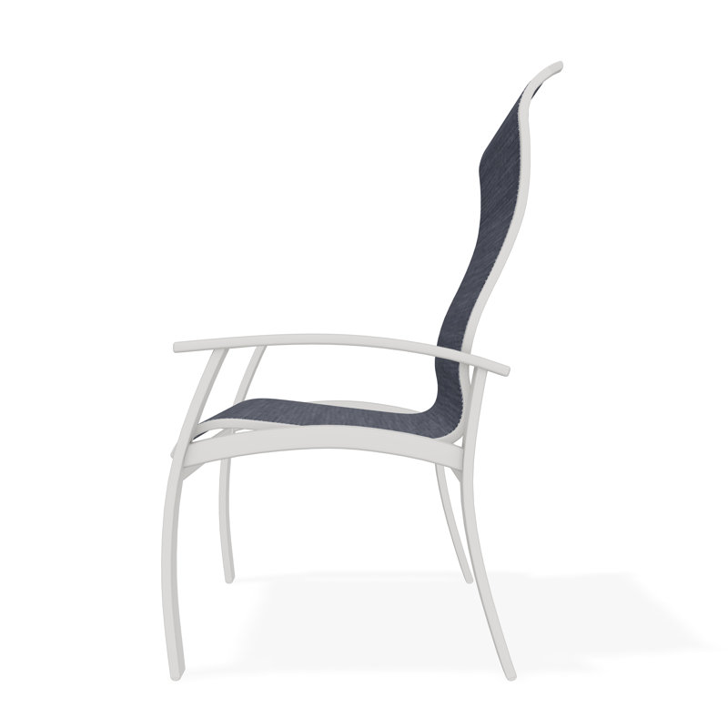 Belle Isle Outdoor Dining Armchair, Mavi, Snow