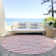 Machine Washable Indoor/Outdoor Christmas Striped Xhevrie Red Rug