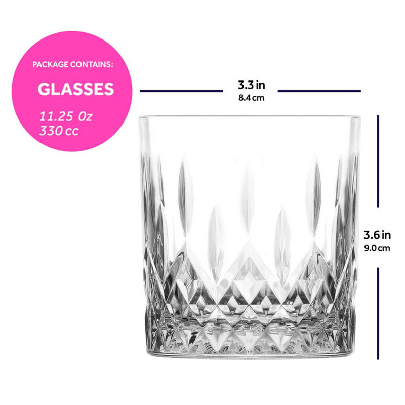 Rivalee 11.1586ml Drinking Glass Set