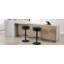 Swivel Upholstered Velvet Adjustable Height Bar Stool-1828252875