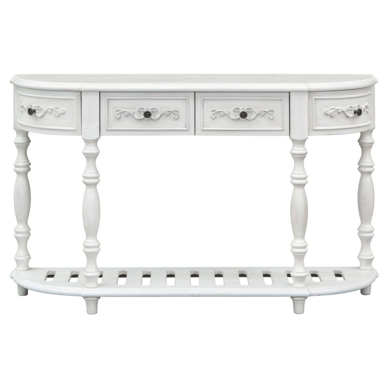 Moriann Console Table, Antique White, Antique White